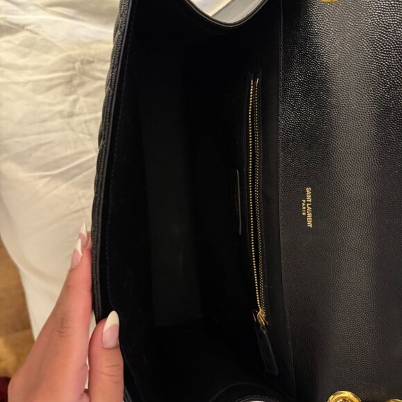 Yves Saint Laurent Grain De Poudre Textured Matelasse Triquilt Large - Picture 8 of 8